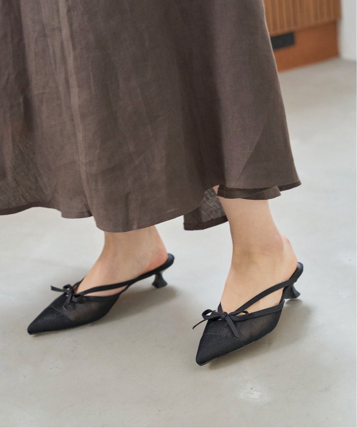 Le talon 3.5cmリボンストラップミュール LE TALON パンプス 3.5cmリボンストラップミュール : ZOZOTOWN