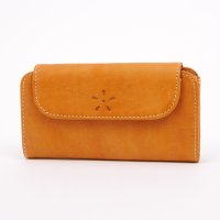 zucchero/ズッケロ zucchero レザーカットワークフラップ長財布/508051906