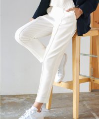 WHITE JOOLA/ホワイトジョーラ WHITE JOOLA 洗濯機OK・接触冷感【 着心地軽やか♪ライトウェイト 】さらさらオックス・センターシーム入りテーパードパンツ/508052073