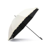 because/ビコーズ because 傘 レディース ブランド 長傘 UVカット 完全遮光 遮断効果 晴雨兼用 日傘 紫外線対策 おしゃれ 通勤 通学 女性 かわいい 裏面/508052094