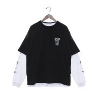 BEN DAVIS/ベンデイビス BEN DAVIS BEN DAVIS レイヤード プリント ワイド ロンT/508052641