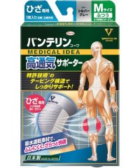 OTHER/MEGA SPORTS メガスポーツ バンテリンコーワ高通気サポーター ひざ専用ふつうサイズ シルバーグレー/506324519