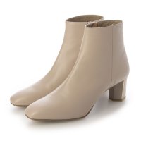 LANVIN COLLECTION/【大きいサイズ】スクエアトゥプレーンショートブーツ/507506020