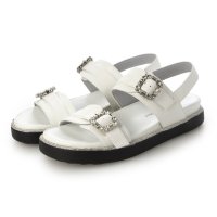 TSUMORI CHISATO WALK/ツモリチサト ウォーク tsumori chisato WALK 【大きいサイズ】ビジューバックルローファーサンダル/507506302