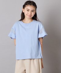 a.v.v(KID'S)/【累計1万枚販売/接触冷感/ジメジメ対策/毛玉になりにくい/安心の綿100％】[100－130]シアーギンガムキリカエスリーブＴシャツ/507790927