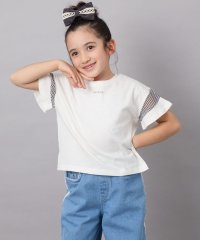 a.v.v(KID'S)/【累計1万枚販売/接触冷感/ジメジメ対策/毛玉になりにくい/安心の綿100％】[100－130]シアーギンガムキリカエスリーブＴシャツ/507790927