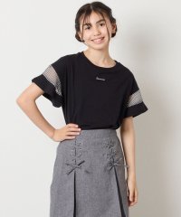 a.v.v(KID'S)/【累計1万枚販売/接触冷感/ジメジメ対策/毛玉になりにくい/安心の綿100％】[140－150]シアーギンガムキリカエスリーブＴシャツ/507790930