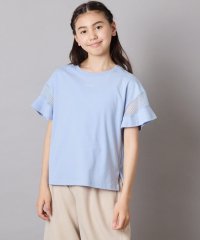 a.v.v(KID'S)/【累計1万枚販売/接触冷感/ジメジメ対策/毛玉になりにくい/安心の綿100％】[140－150]シアーギンガムキリカエスリーブＴシャツ/507790930