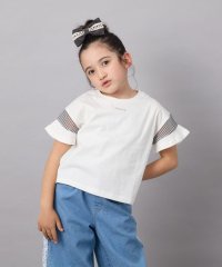 a.v.v(KID'S)/【累計1万枚販売/接触冷感/ジメジメ対策/毛玉になりにくい/安心の綿100％】[140－150]シアーギンガムキリカエスリーブＴシャツ/507790930
