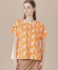 MACKINTOSH LONDON/【婦人画報掲載】【BIBURY FLOWER】カラーバイブリーフラワープリントTシャツ/508002143