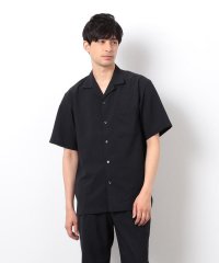COMME CA ISM MENS/【セットアップ対応】リネンライク ポリエステル オープンカラーシャツ/508023736