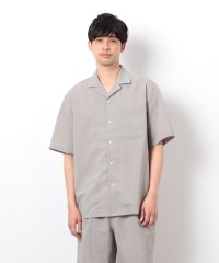 COMME CA ISM MENS/【セットアップ対応】リネンライク ポリエステル オープンカラーシャツ/508023736