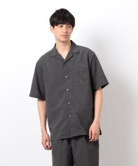 COMME CA ISM MENS/【セットアップ対応】リネンライク ポリエステル オープンカラーシャツ/508023736