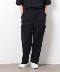 COMME CA ISM MENS/【セットアップ対応】リネンライク ポリエステル リラックス ワイドカーゴパンツ/508023738