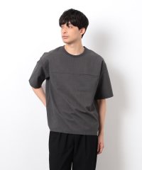 COMME CA ISM MENS/【セットアップ対応】リネンライク ポリエステル 布帛Ｔシャツ/508023740