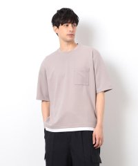 COMME CA ISM MENS/半袖 フェイクレイヤード クルーネックＴシャツ/508023742