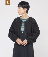 エヴェックス バイ クリツィア　Lサイズ/【L】【ウォッシャブル】パンチングゼブラショートブルゾン/508027606