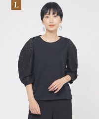 エヴェックス バイ クリツィア　Lサイズ/【L】【ウォッシャブル】パンチングゼブラコンビカットソー/508027613