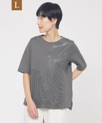 エヴェックス バイ クリツィア　Lサイズ/【L】【ウォッシャブル】シャドーゼブラプリントカットソー/508027615