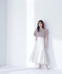 NATURAL BEAUTY BASIC/バイカラーレースマーメイドスカート/508029602