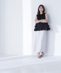 NATURAL BEAUTY BASIC/ナローリボンストレートスカート/508029603