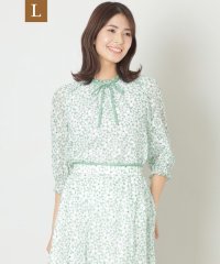 TO BE CHIC(L SIZE)/【L】ジャスミンプリントリボン ブラウス/508051319
