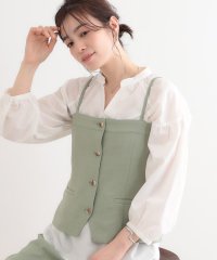 SHOO・LA・RUE　DRESKIP/シューラルー／ドレスキップ SHOO・LA・RUE/DRESKIP 麻調キャミビスチェ/508051547