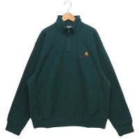 Carhartt WIP/カーハート ワークインプログレス Carhartt WIP スウェット アメリカンスクリプトハーフジップスウェットシャツ グリーン メンズ Carhartt W/508052869