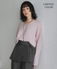 ICB（LARGE SIZE）/【洗える】シンセティックハイゲージ Vネックニット/508053029
