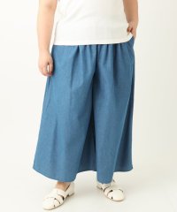 eur3/【大きいサイズ】ライトデニムワイドパンツ/508053281