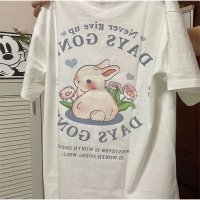And Kawaii/アンドカワイイ And Kawaii Tシャツ 半袖 カジュアル うさぎ柄 プリント 可愛い レディース/508053473