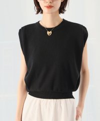 Ampirula/アンピルーラ Ampirula ショルダータックノースリーブサマーニットトップス【洗える】/508053494