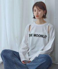 Ampirula/アンピルーラ Ampirula スリットショルダープリントロングスリーブTシャツ【洗える】/508053495