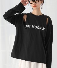 Ampirula/アンピルーラ Ampirula スリットショルダープリントロングスリーブTシャツ【洗える】/508053495