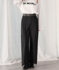 Ampirula/アンピルーラ Ampirula チュールドッキングピンストライプフレアワイドパンツ/508053498