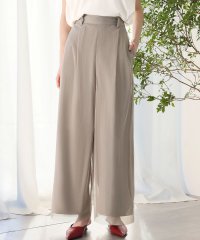 Ampirula/アンピルーラ Ampirula チュールドッキングピンストライプフレアワイドパンツ/508053498
