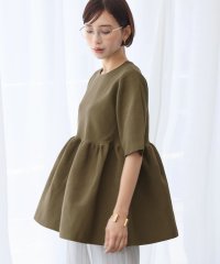 ELFRANK/エルフランク ELFRANK 裾フレア切り替え半袖ニットプルオーバー/508053503
