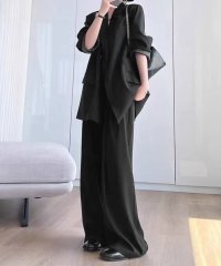 Flolia/フロリア Flolia オーバーサイズテーラードジャケット・ワイドパンツ セットアップ スーツ フォーマル セレモニー 卒業式 卒園式 入学式 入園式 ママスー/508053508