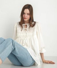 URBAN RESEARCH Sonny Label/エアリーコットンツイストピンタックブラウス/508054101