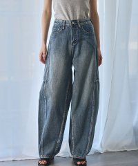 Ampirula/アンピルーラ Ampirula バレルレッグサイド切替デニムパンツ/508054234