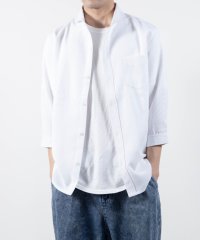 Nylaus select/ナイラス Nylaus 接触冷感 ホリゾンタルカラー パナマ織り 7分袖シャツ/508054299