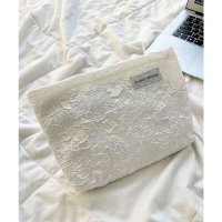 florge/フロージュ florge 軽くて洗えるシュリンク柄メイクポーチ Mサイズ/508054405