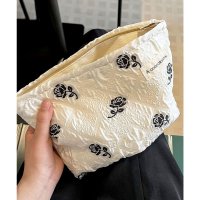florge/フロージュ florge 軽くて洗えるシュリンク柄メイクポーチ Mサイズ/508054405