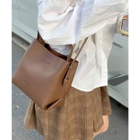 florge/フロージュ florge 【仕切りポケット付】2WAY レザータッチワンハンドルキューブバッグ/ショルダーバッグ/508054407