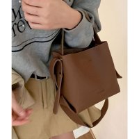 florge/フロージュ florge 【仕切りポケット付】2WAY レザータッチワンハンドルキューブバッグ/ショルダーバッグ/508054407