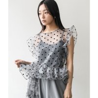 mili an deni/ミリアンデニ mili an deni ドットチュールトップス/508054428