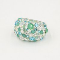 AGATHA PARIS/アガタ パリ AGATHA PARIS コズミックリング、ドームタイプ、グリーン/508054882