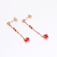 AGATHA PARIS/アガタ パリ AGATHA PARIS スコッティピアス、エナメルスコッティ&CZ、ルージュ／ローズ/508054897