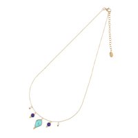AGATHA PARIS/アガタ パリ AGATHA PARIS スカルプチュアル セットストーンズネックレス、3ストーンズ、アベンチュリン／ゴールド/508054973