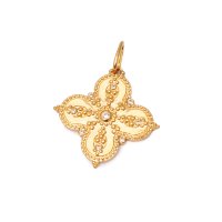 AGATHA PARIS/アガタ パリ AGATHA PARIS ボヘミアンカルマ、ペンダントトップ、クローバー、クリスタル／ゴールド/508054984